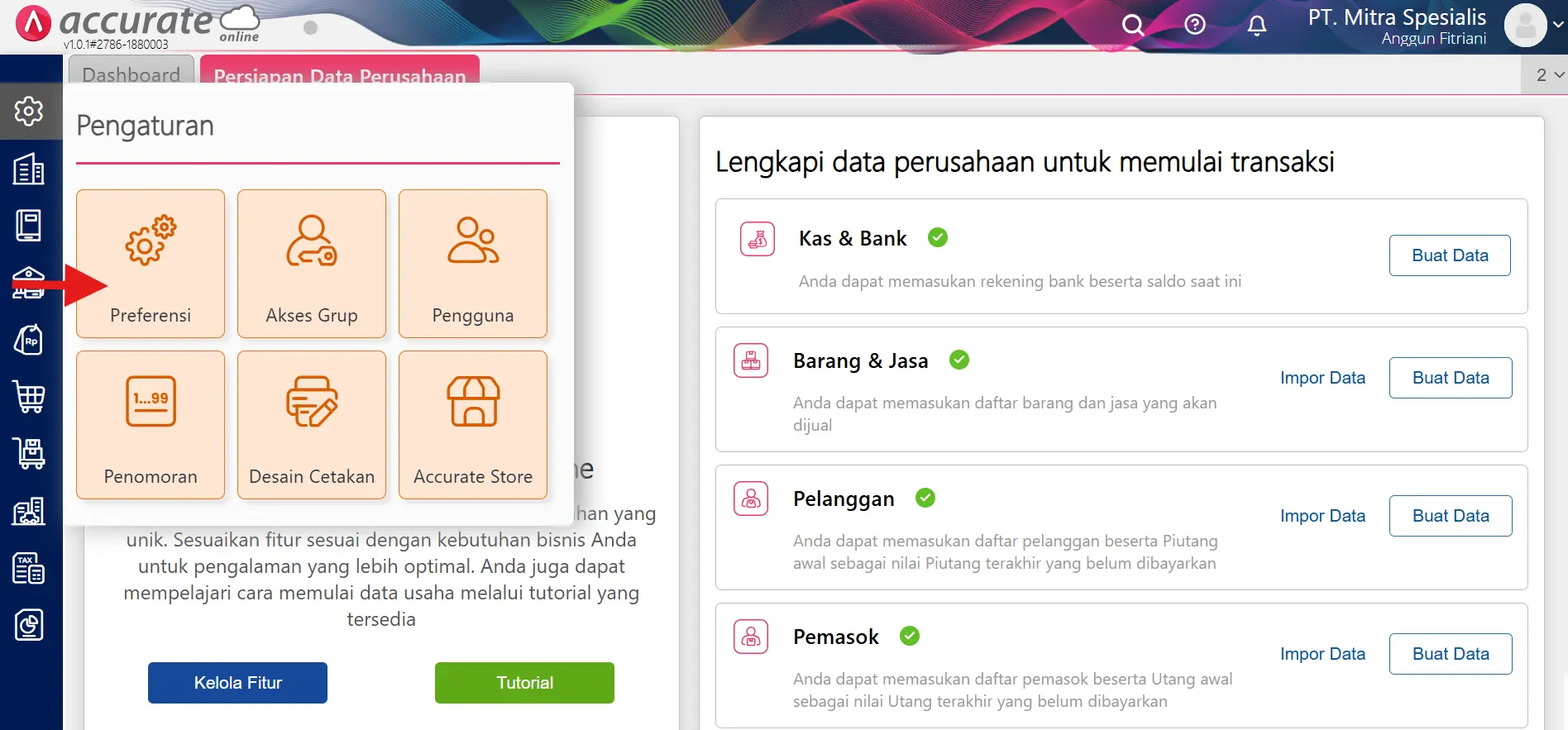 3 Mencatat pengurangan persediaan untuk barang sampel